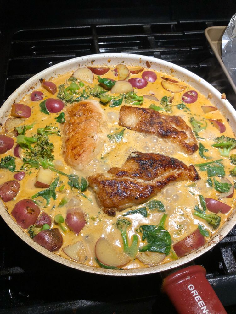 Garlic Parm Chicken & Potatoes