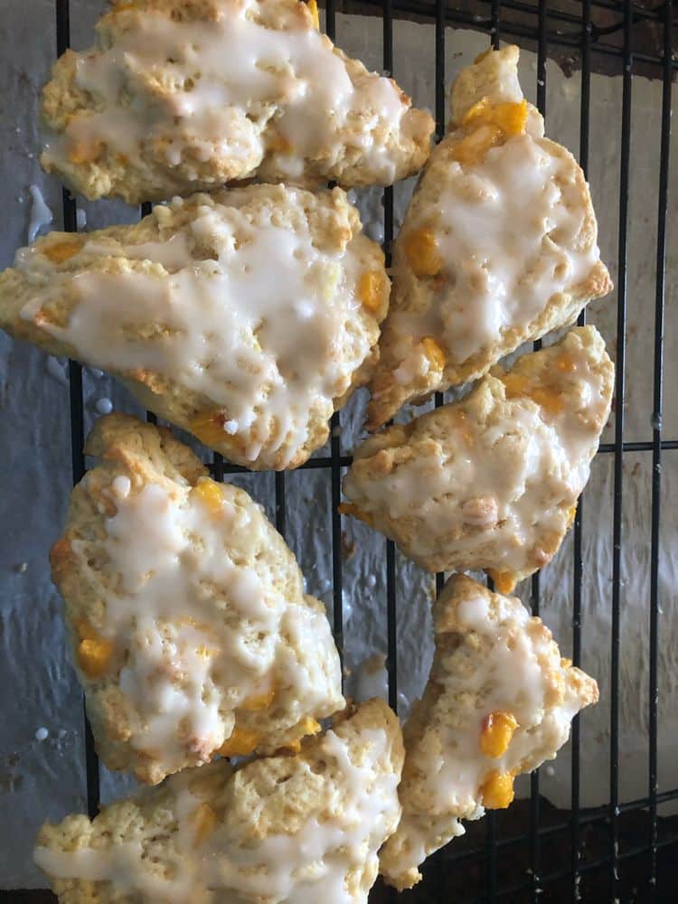 Peaches & Cream Scones