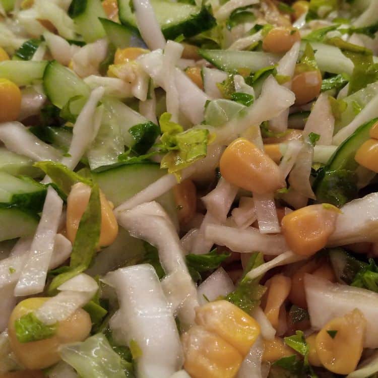 Cabbage Salad with Corn