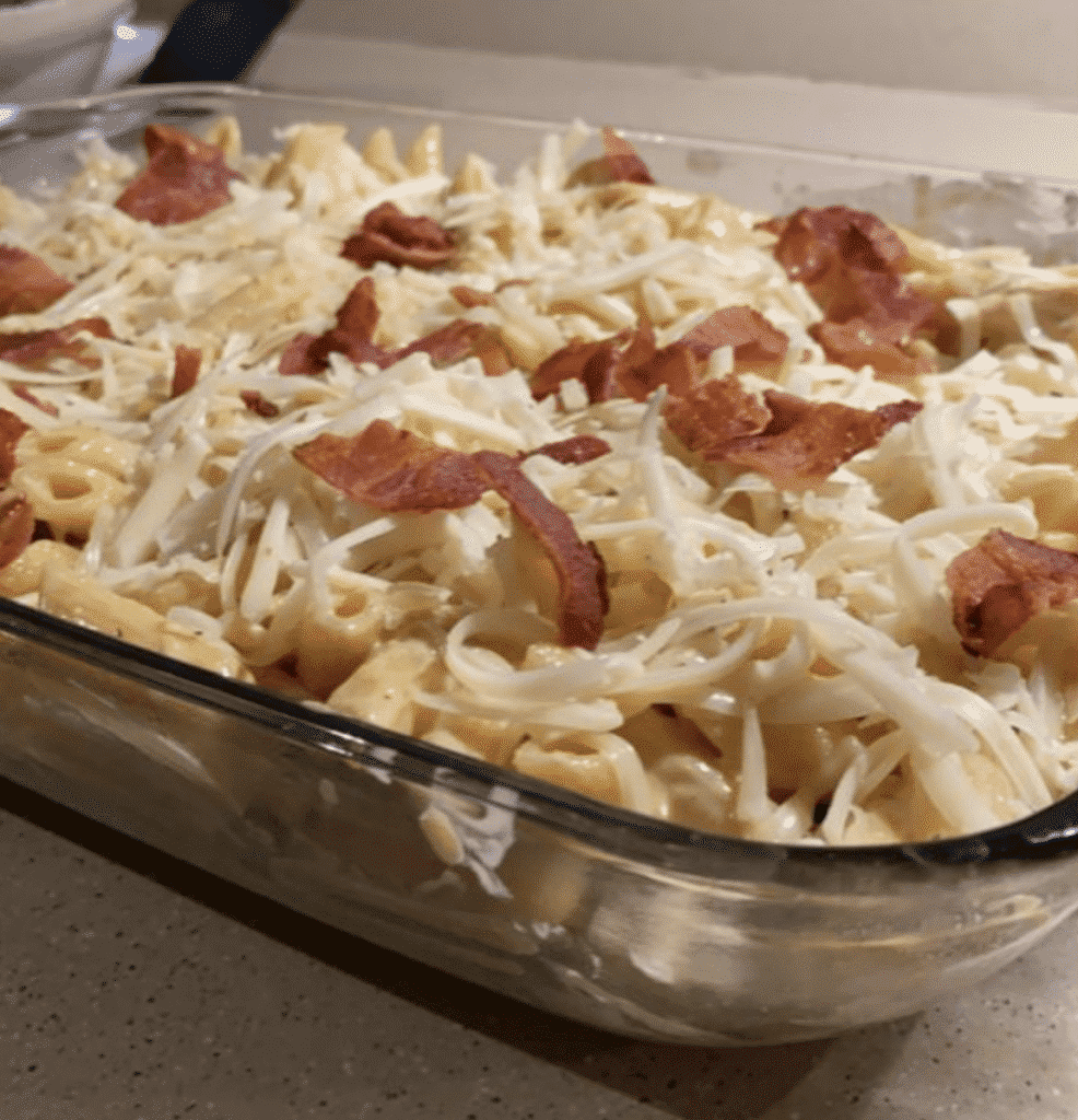 Chicken Ranch Pasta Bake