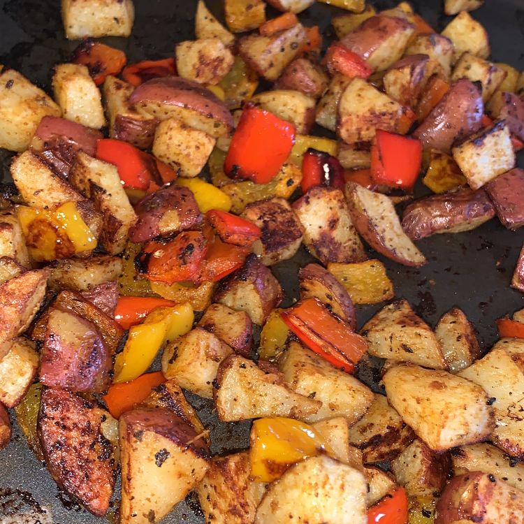 Easy and Delicious Roasted Potatoes and Onions