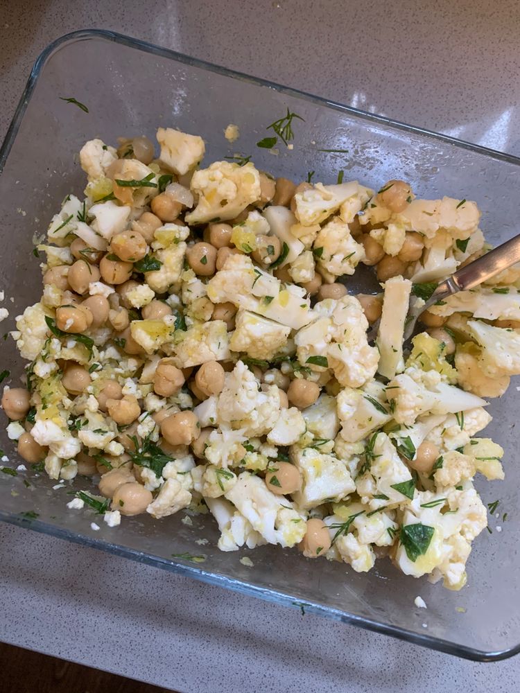 Herby Cauliflower Salad with Chickpeas