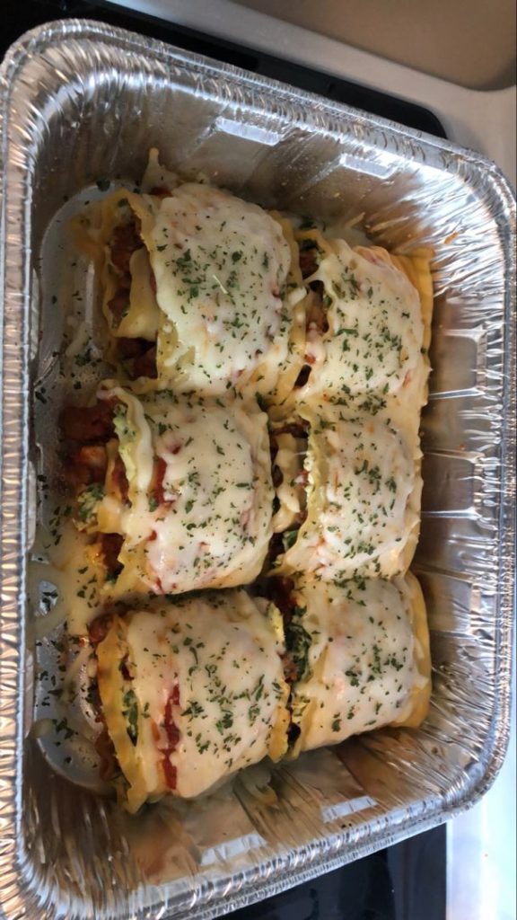 Make-Ahead Meat-Lovers’ Lasagna Roll-Ups