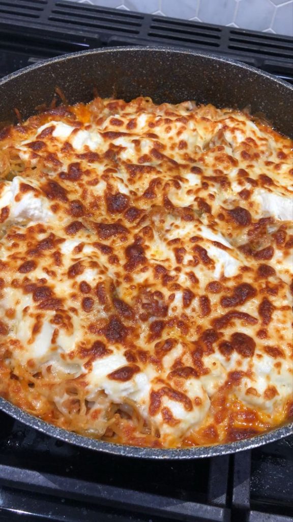 One Pot Spaghetti Bolognaise Bake