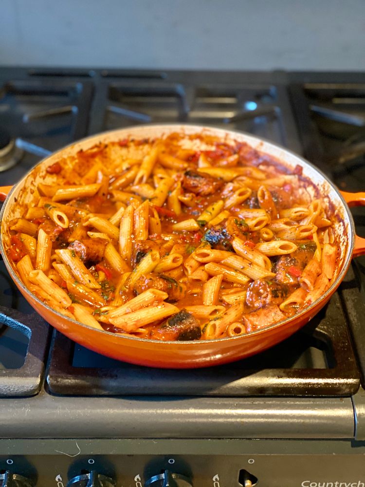 20-Minute Sausage Pasta Skillet