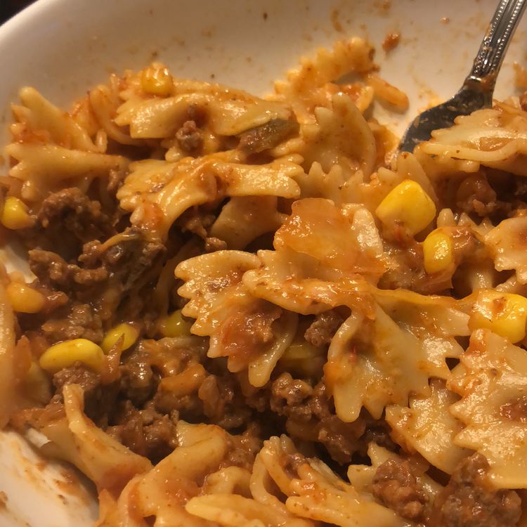 Easy Weeknight Beef Taco Pasta