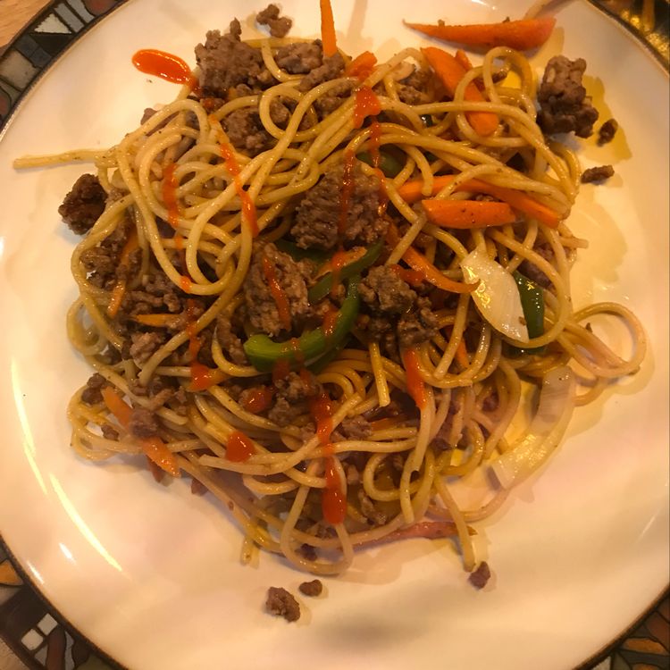 Ground Beef Lo Mein