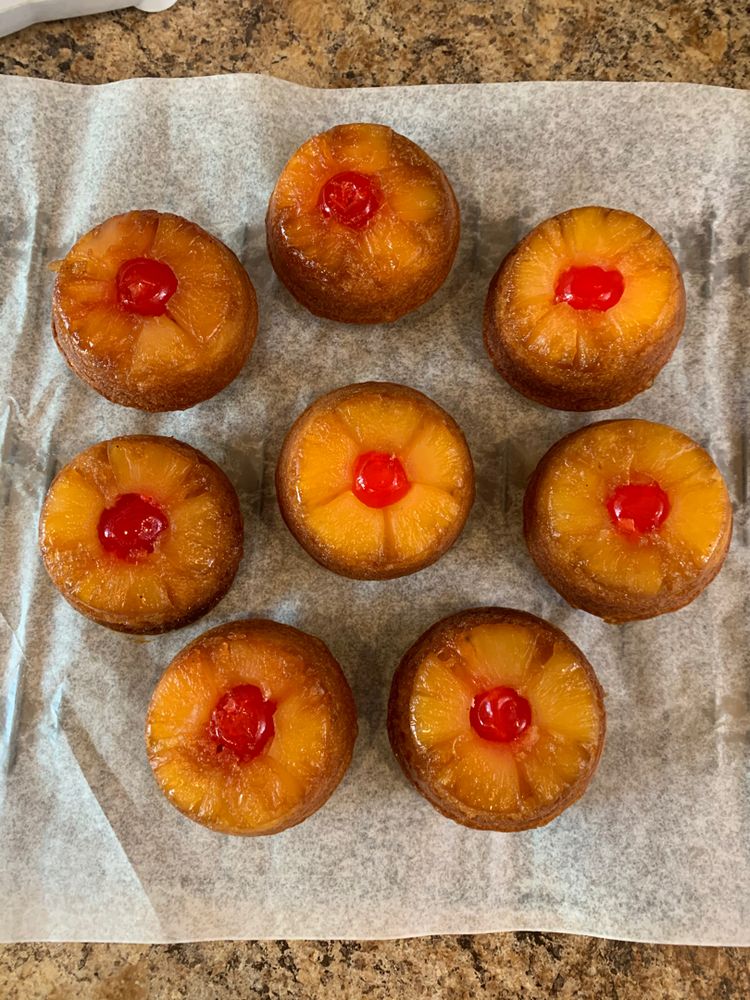 Mini Pineapple Upside Down Cakes
