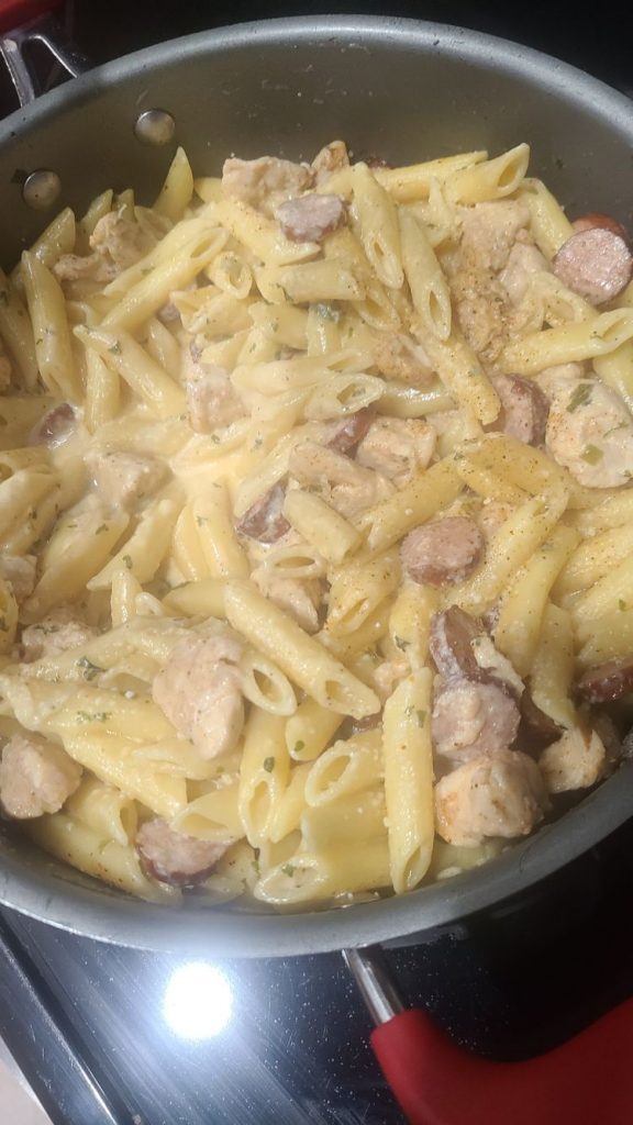 One Pot Cajun Chicken Alfredo