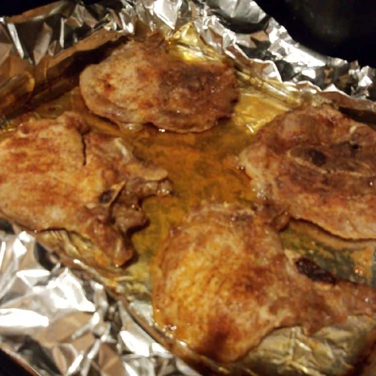 oven baked bone-in pork chops