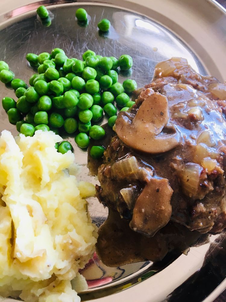 Salisbury Steak in Mushroom Onion Gravy