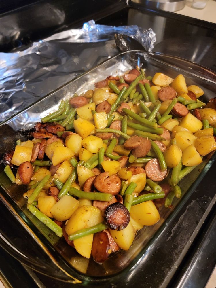 Sausage Green Bean Potato Casserole