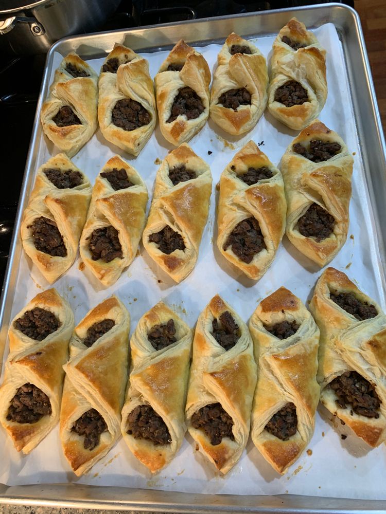 Beef Wellington Turnover with Sweet Chili Wine Sauce