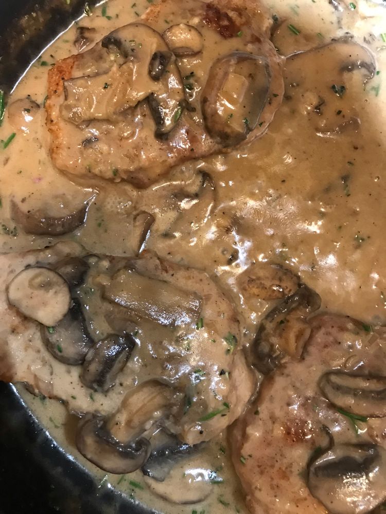 Creamy Pork Chops Marsala