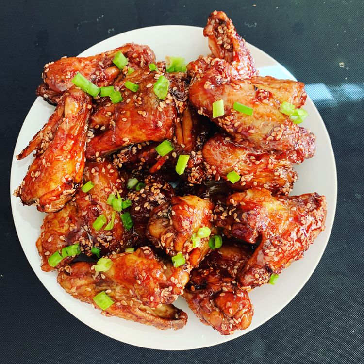 WINGS WITH ANGRY SAUCE