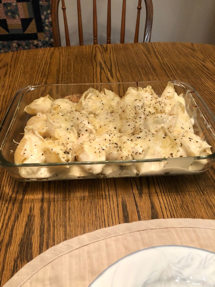 Chicken Alfredo Stuffed Shells Recipe