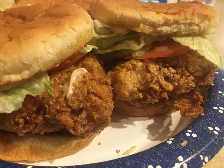 Spicy Buttermilk Fried Chicken Sandwich