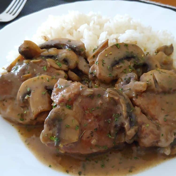 Tender Pork Marsala