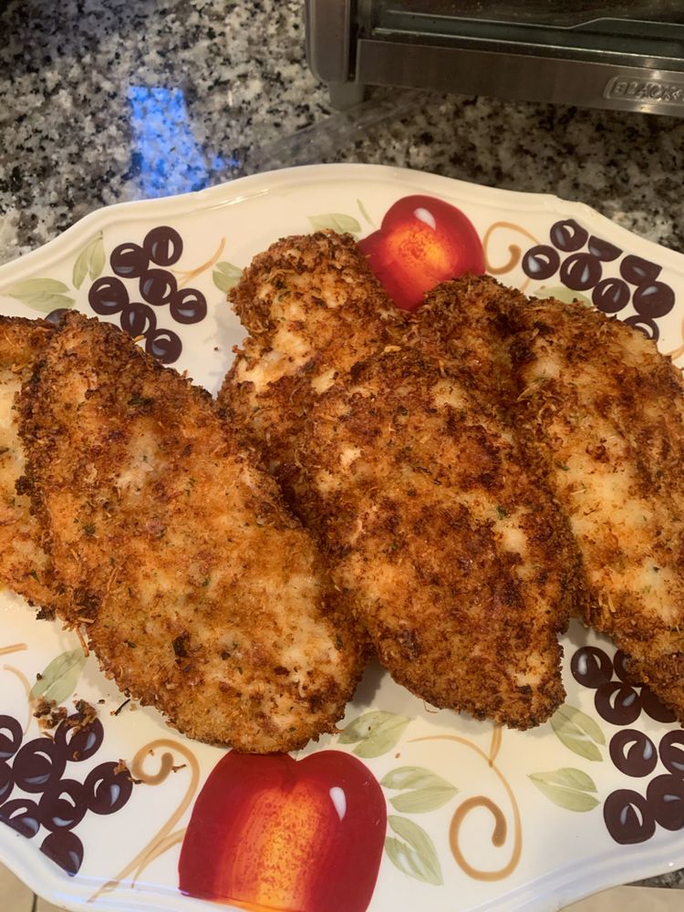 Air Fryer Parmesan Crusted Chicken