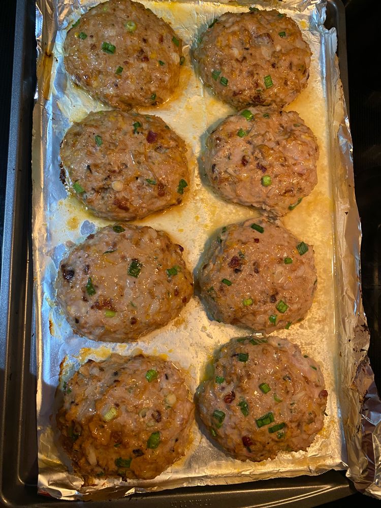 BBQ CHEDDAR BACON TURKEY BURGERS