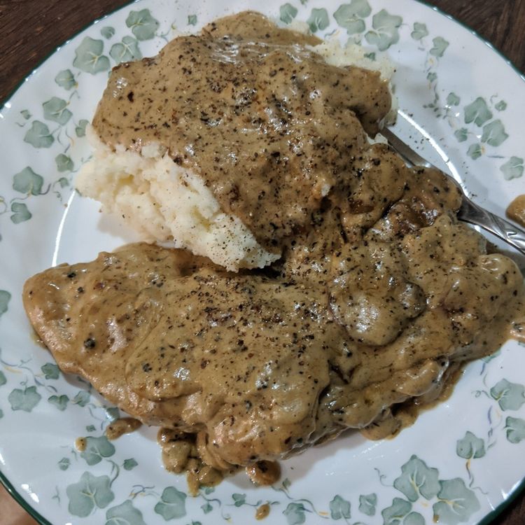 Browned Butter Pork Chops with Mushrooms