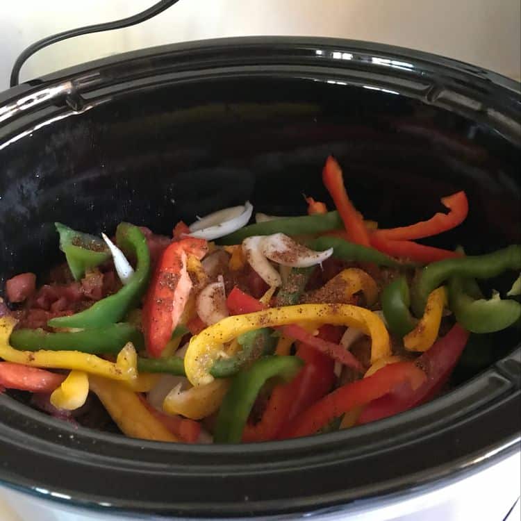 Slow Cooker Chicken Fajitas