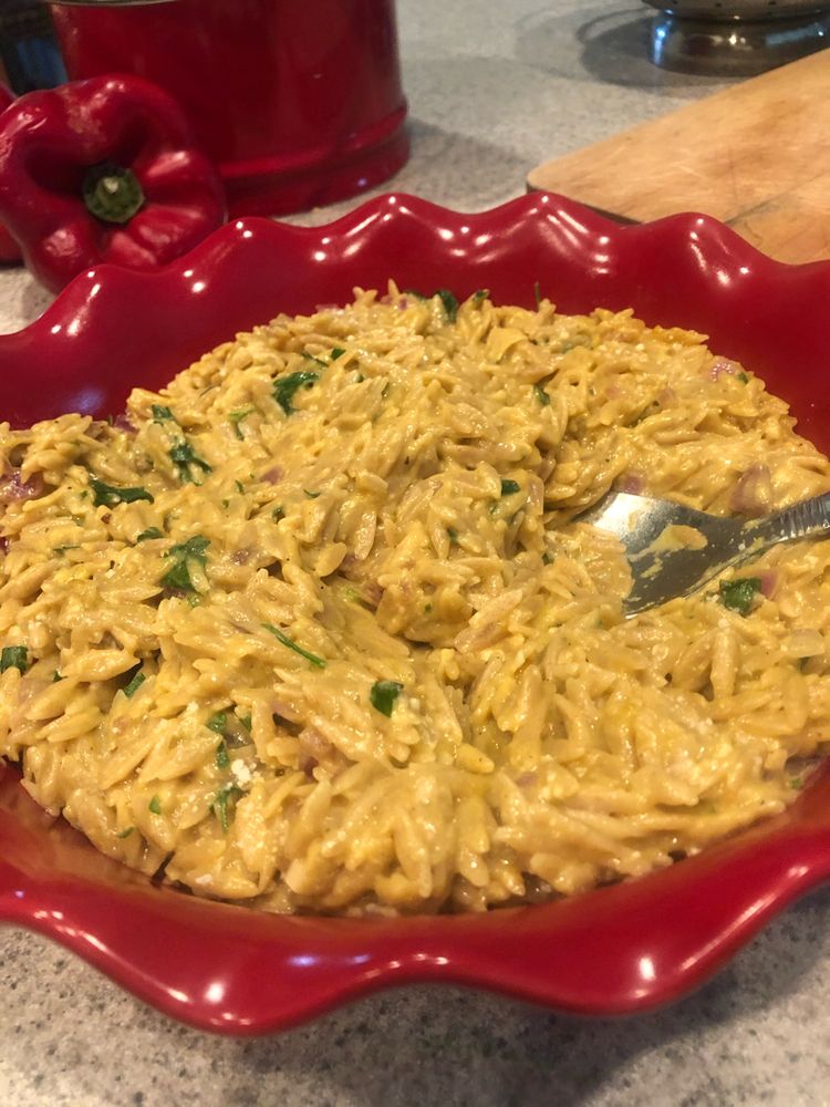 One-Pot Creamy Garlic Orzo