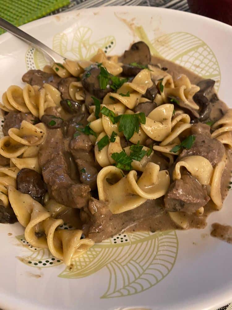 Slow Cooker Beef Stroganoff