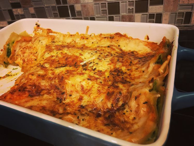 Butternut Squash and Spinach Lasagna