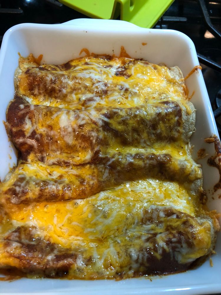 Cheese Enchiladas with Chili Gravy