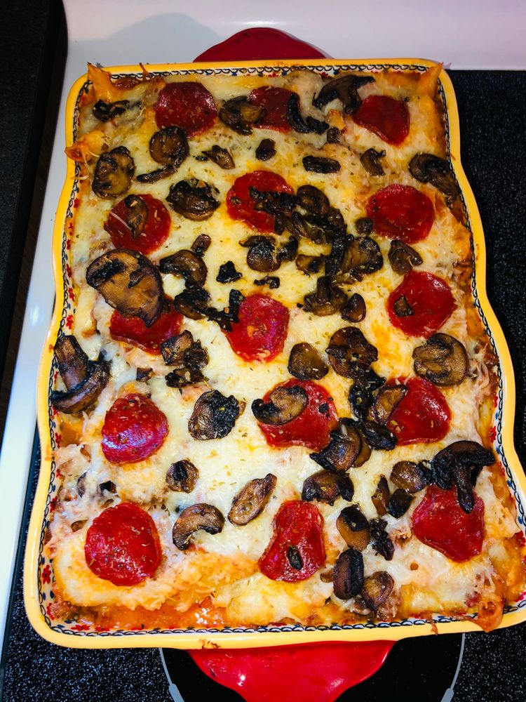 Pepperoni Pizza Casserole