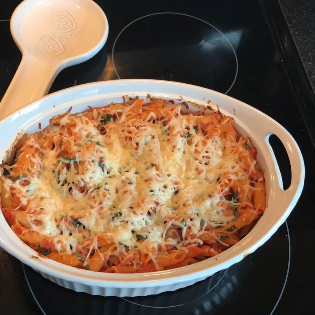 CHICKEN PARMESAN BAKED ZITI