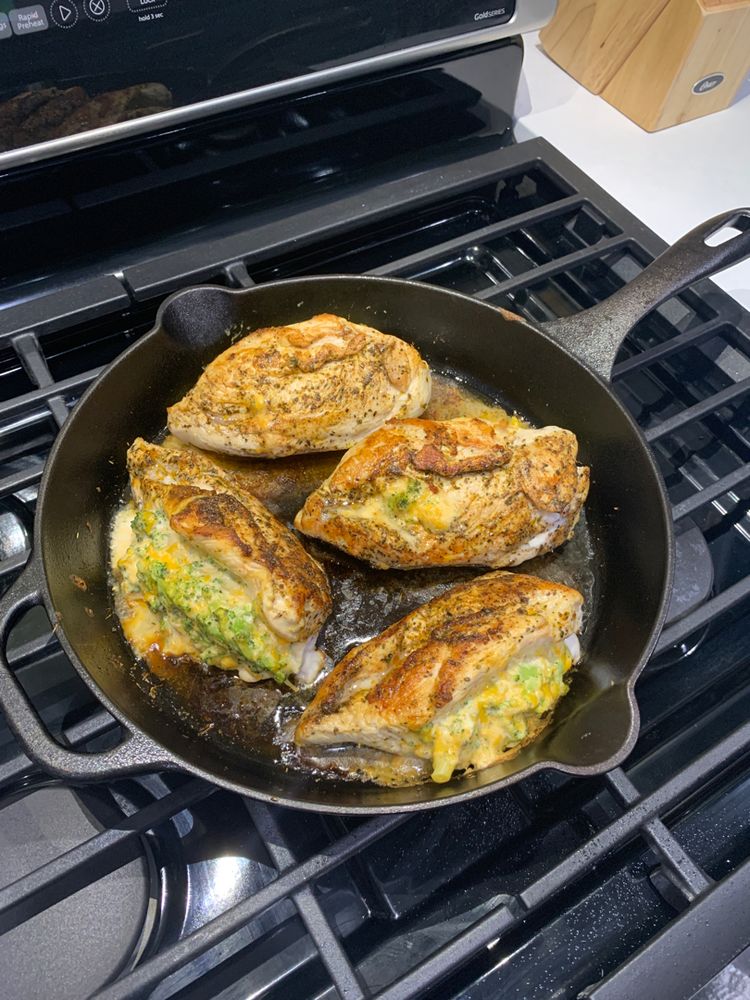 Cheesy Broccoli Stuffed Chicken Breast