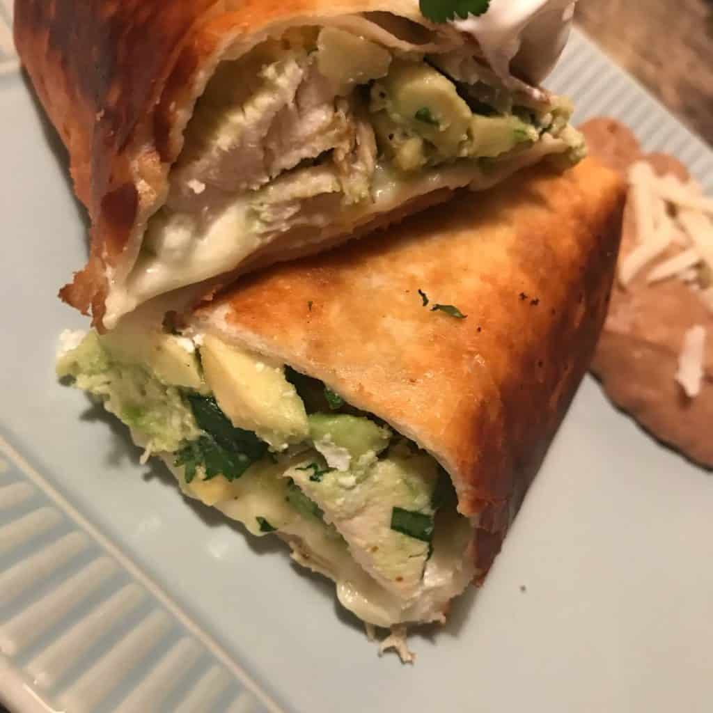 Chicken Avocado Burritos