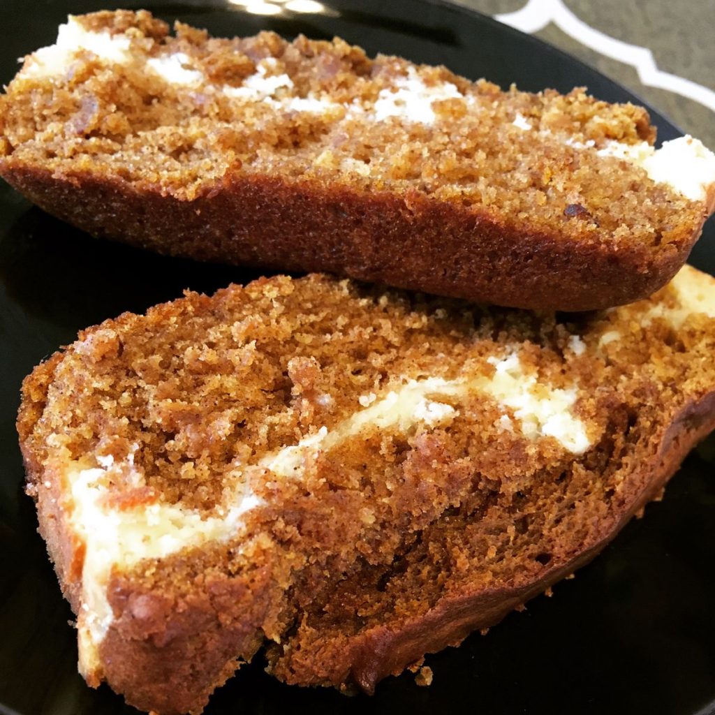 Cream Cheese-Filled Pumpkin Bread