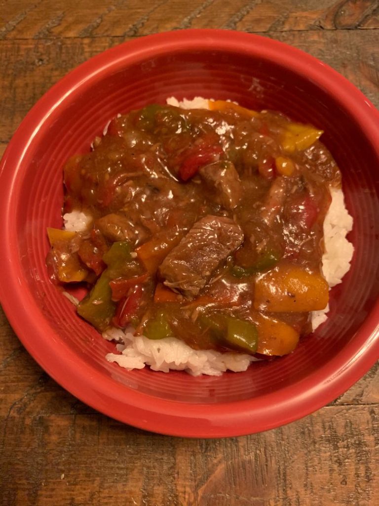 Crock Pot Pepper Steak
