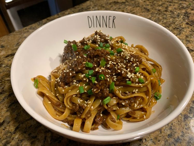 Easy Mongolian Ground Beef Noodles