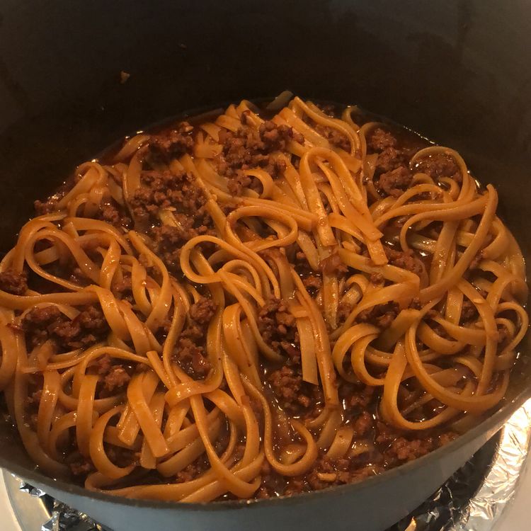 Easy Mongolian Ground Beef Noodles