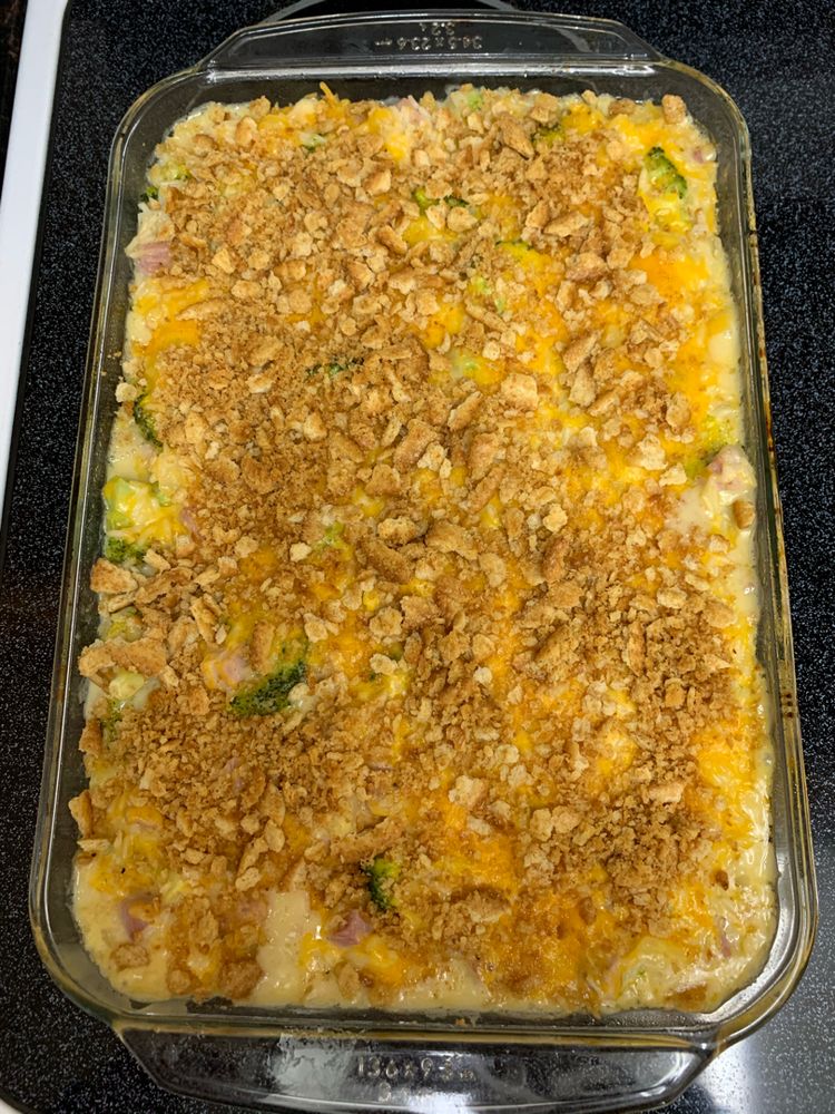 Ham Casserole with Broccoli and Rice