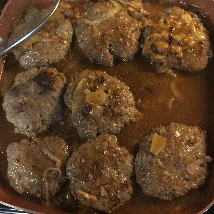 Hamburger Steak with Onions and Gravy