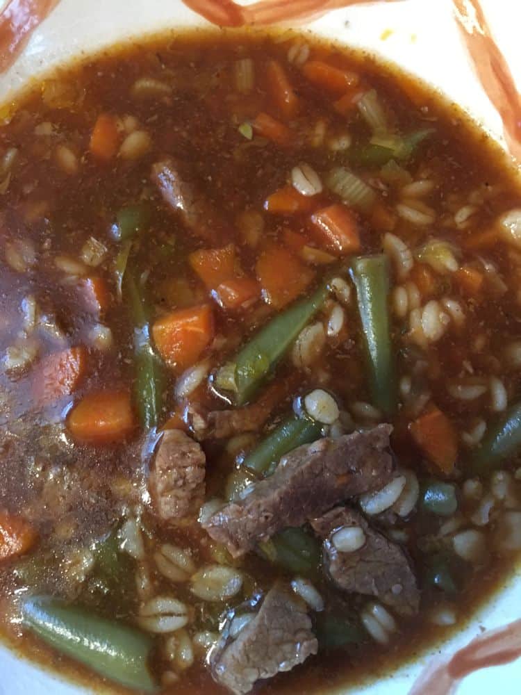 Instant Pot Beef Barley Soup Recipe