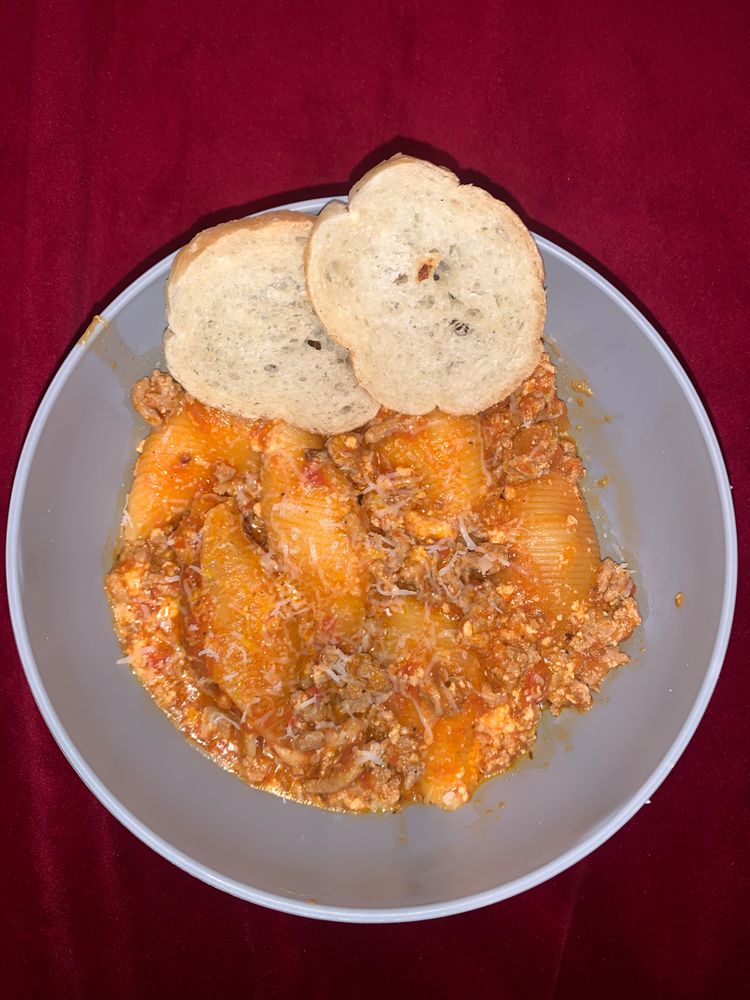 Instant Pot Stuffed Shells with Meat Sauce