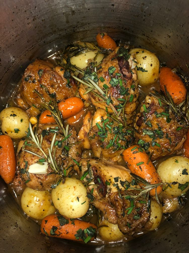 Rustic Roasted Garlic Chicken with Asiago Gravy