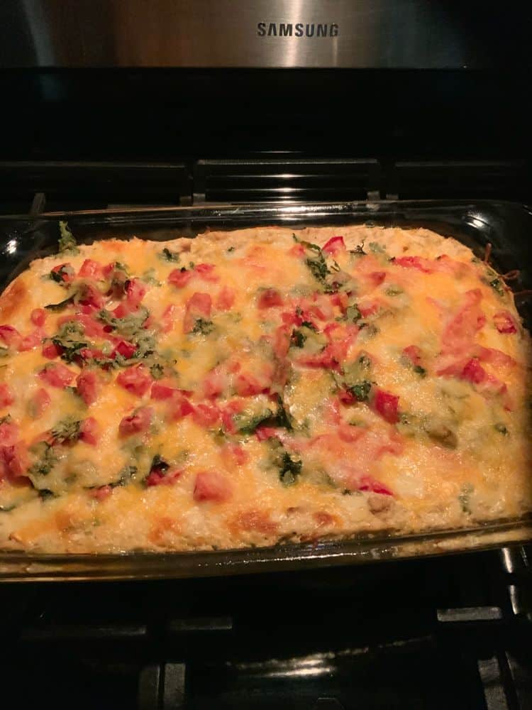 Salsa Verde Chicken Casserole