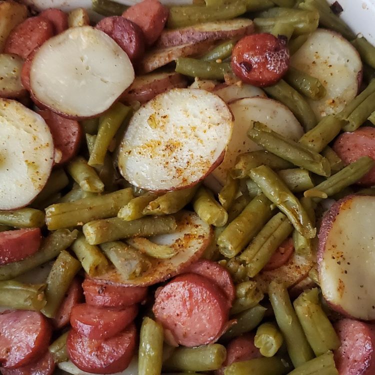 Sausage Green Bean Potato Casserole