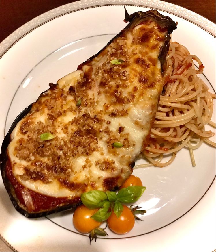 Crispy Baked Eggplant Parmesan