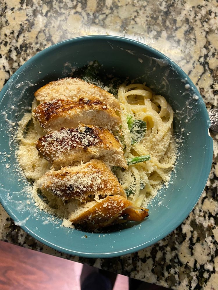 Spinach Ricotta Pasta with Lemon Butter Chicken