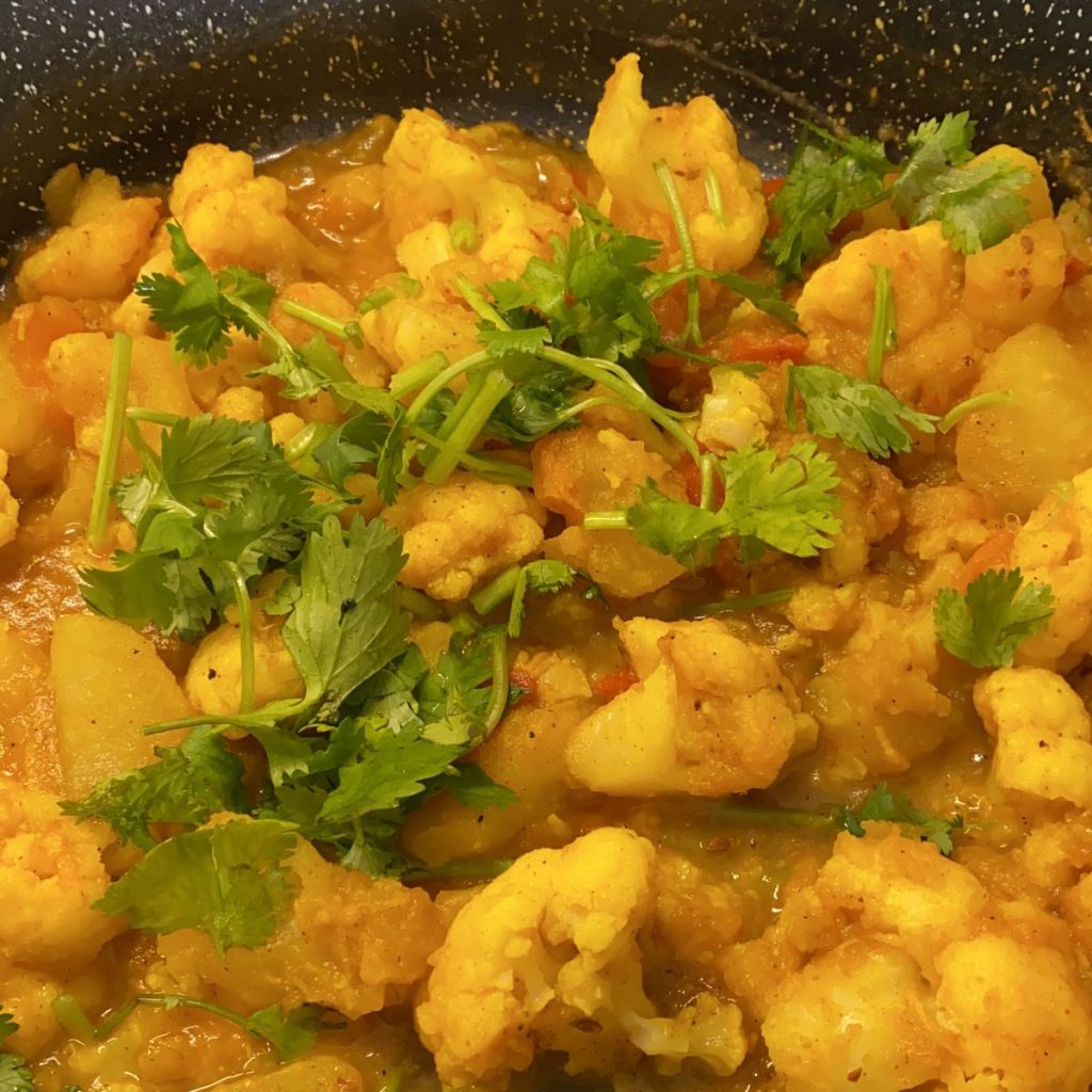 Aloo Gobi (Indian Spiced Potatoes and Cauliflower)