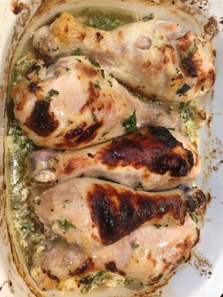 Buttermilk Roast Chicken with Garlic