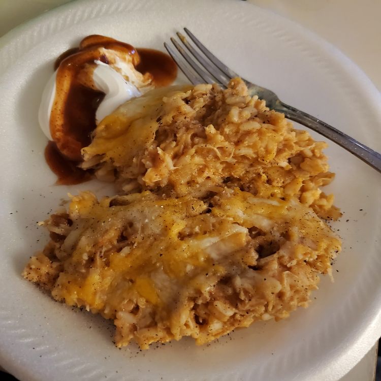 CHICKEN ENCHILADA RICE CASSEROLE